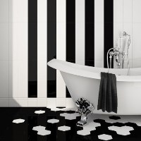 Керамическая облицовка ванной комнаты: Напольное покрытие в ванной комнате